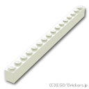 レゴ パーツ ブロック 1 x 16 [ White / ホワイト ] | LEGO純正品の バラ 売り