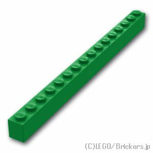 レゴ パーツ ブロック 1 x 16 [ Green / グリーン ] | LEGO純正品の バラ 売り