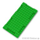 レゴ パーツ ブロック 8 x 16 x 2/3 - インデント 1 x 4 [ Bt,Green / ブライトグリーン ] | LEGO純正品の バラ 売り