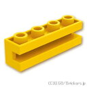 レゴ パーツ ブロック 1 x 4 - 溝つき [ Yellow / イエロー ] | LEGO純正品の バラ 売り