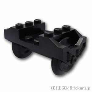 レゴ パーツ トレイン ホイールホルダー - 車輪セット Black / ブラック LEGO純正品の バラ 売り