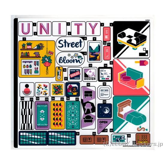 ●レゴ パーツ - レゴ シール ●商品名：ステッカー - フレンズ #41732(10101172/6416523)