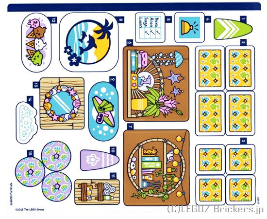 レゴ シール ステッカー フレンズ #42673(10112474/6538805) | LEGO純正品