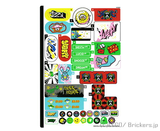 レゴ シール ステッカー - ドリームズ 71461 (10102954/6434186) LEGO純正品