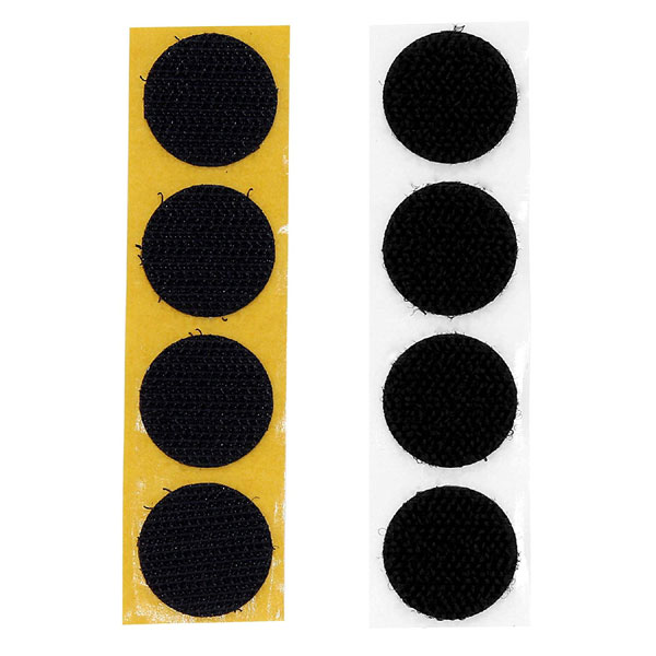 【メール便可】WAKI 和気産業 バリバリテープ 強力 黒 φ22mm×4組 BR044