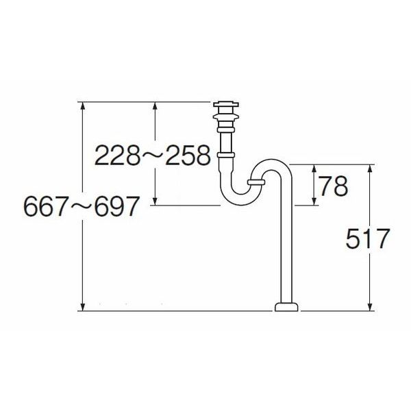 SANEI ���ɿ��� ���ե���S�ȥ�å� PH70-25
