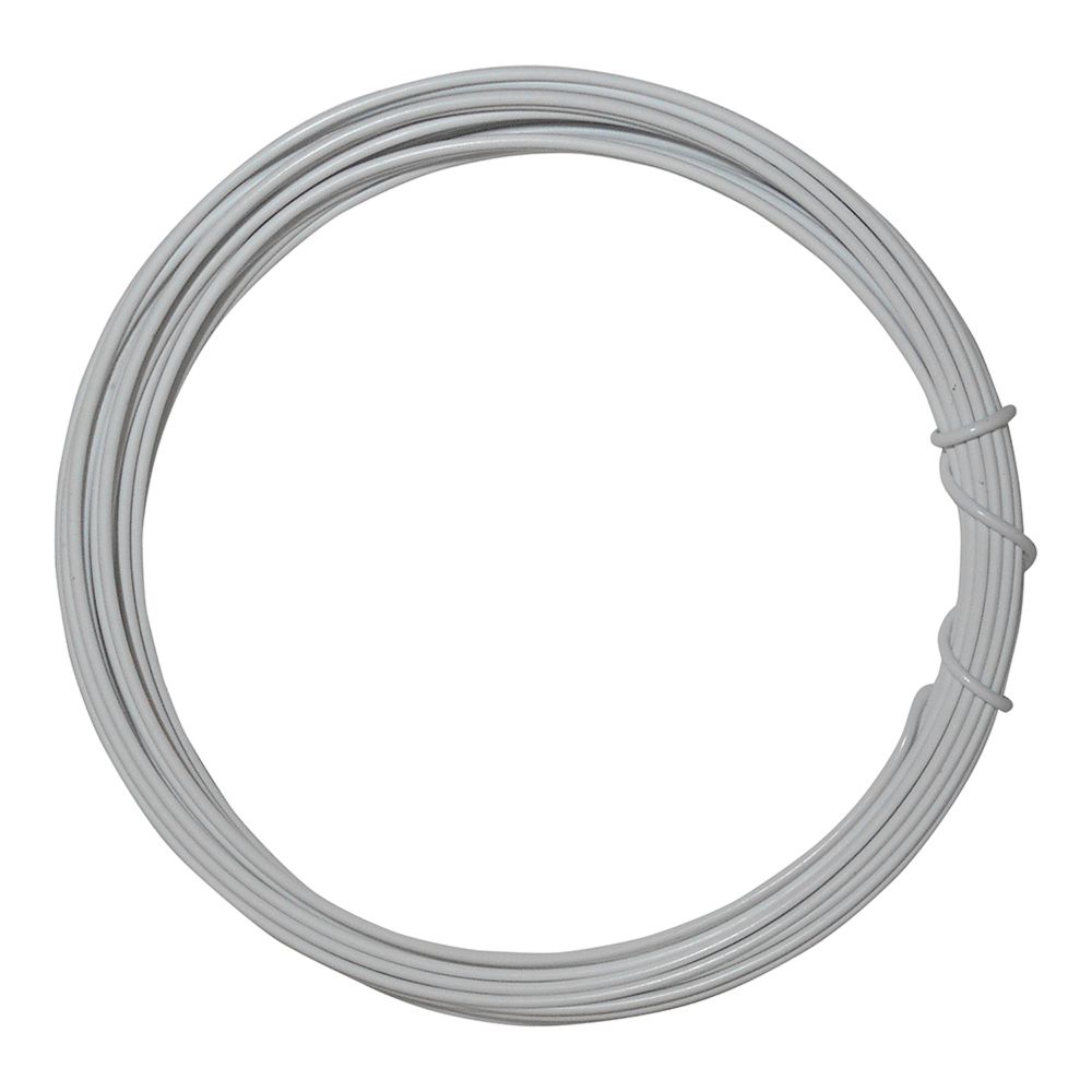 【メール便可】WAKI 和気産業 カラーワイヤー #16X6m 白 HW-090