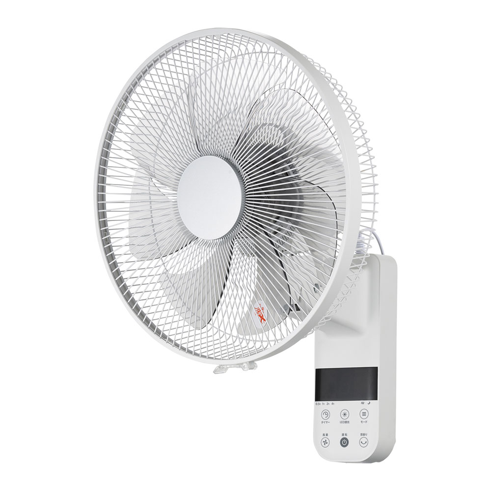 C:NET シィー・ネット DC壁掛扇風機 ホワイト CKDF308WH