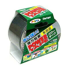 【ゆうパケットパフ可】アサヒペン 強力粘着多用途 パワーテープ シルバー 48mm×10m