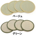 【メール便送料無料】大島屋 円型い草座卓敷 直径16cm 4枚組
