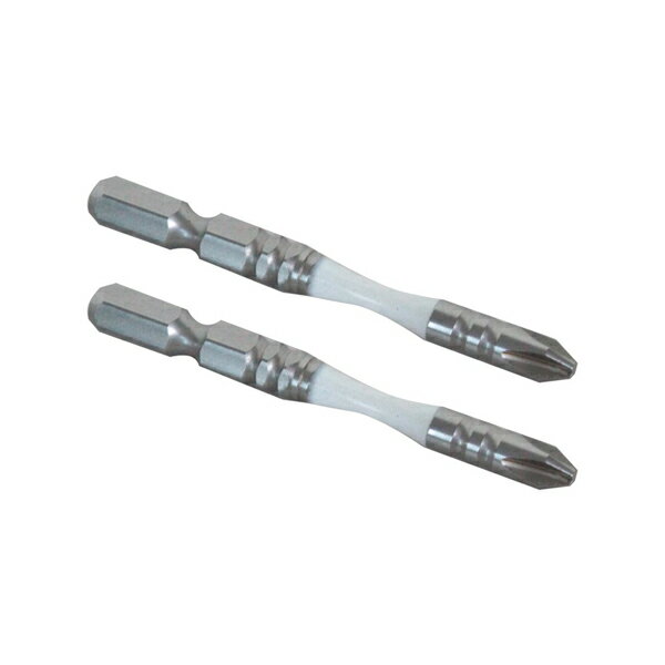 【メール便可】新亀製作所 SUNFLAG サンフラッグ スーパースリムトーションビット 段付 2本組 #2×65 BX..