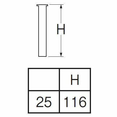 SANEI ���ɿ��� �ҥĥ�ľ�� �ѥ��׷�25mm�� PH70-64-25X100