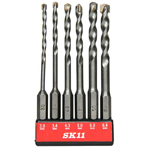 Rakuten - 【メール便可】藤原産業 SK11 コンクリートドリルセット SICD-1 6本組