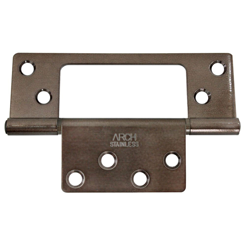 サイズ：102mm×67mm×8mm 穴径：5.5mm ビス付 板厚：1.5mm 材質：ステンレス