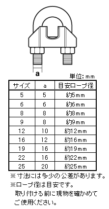 【メール便可】八幡ねじ ワイヤーグリップ 8mm