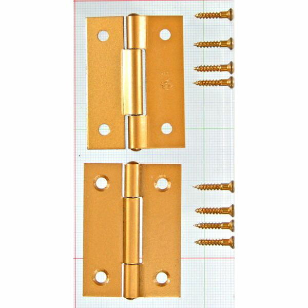【メール便可】WAKI 和気産業 バラカラー丁番G 2枚入 BH-503