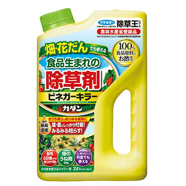 フマキラー カダン 除草王シリーズ 食品生まれの除草剤 ビネガーキラー 2L