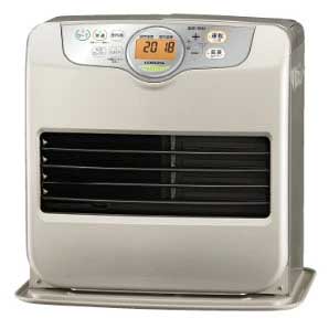 ■低消費電力、秒速点火、低燃費で灯油も長持ち。使いやすさを実感。 ■大型オレンジ液晶で表示が見やすく、使いやすい。 ■火力が絞れるから、長時間運転を実現。通常点火時間も短縮しました。 ●木造10畳まで、コンクリート13畳まで ●暖房出力：3.60～0.59kW ●外形寸法：高さ426×幅442×奥行334mm ●質量：11.1kg ●給油タンク：7.2L ●待機時消費電力：0.8W ●運転音：弱燃焼時21dB、強燃焼時36dB ●低消費電力：弱燃焼時11W（強燃焼時22W） ※秒速点火ONの状態では、約80Wの電力を消費します。