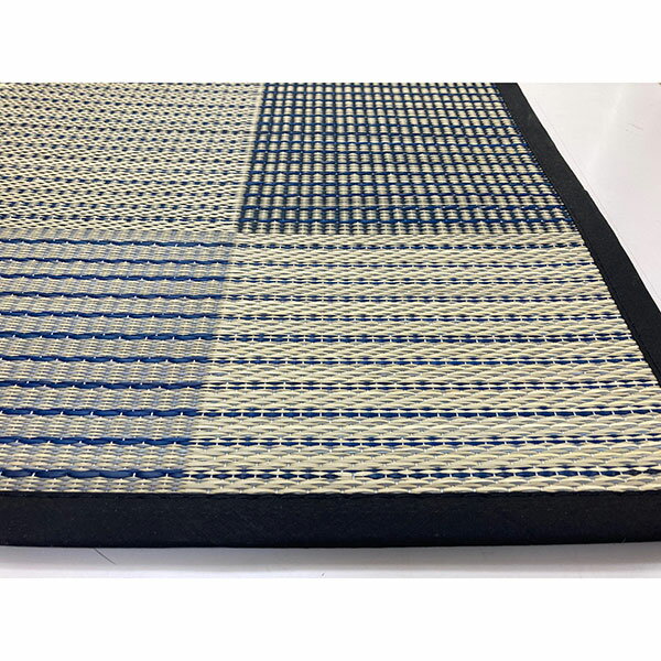 【メーカー直送】大島屋 い草花ござ 唐草市松 江戸間8畳 348cm×352cm×5mm [2]