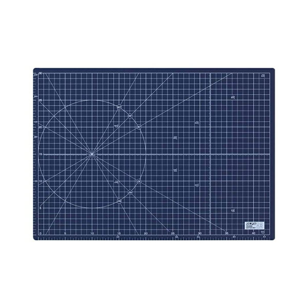 【メール便可】OLFA オルファ ふたつ折りカッターマットA3 ネイビー 223BNV