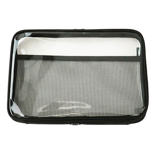 藤原産業 SK11 クリアポーチ ブラック M 180X260