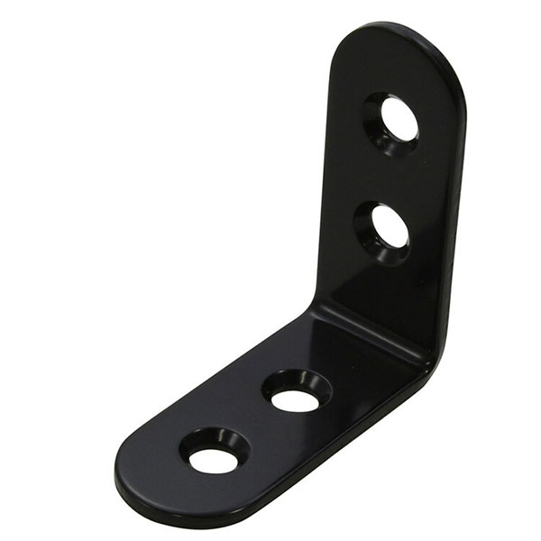 【メール便可】八幡ねじ 補助金具黒 KL-1