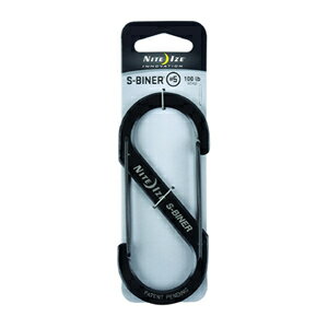 �ڥ᡼���زġ�NITEIZE �ʥ��ȥ����� S-BINER �����ӥʡ� #5 �֥�å������� 110mm��50mm ���Ѳٽ�45kg