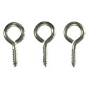【メール便可】WAKI 和気産業 ステンレスヒートン #8 19mm 3本入 SH-157