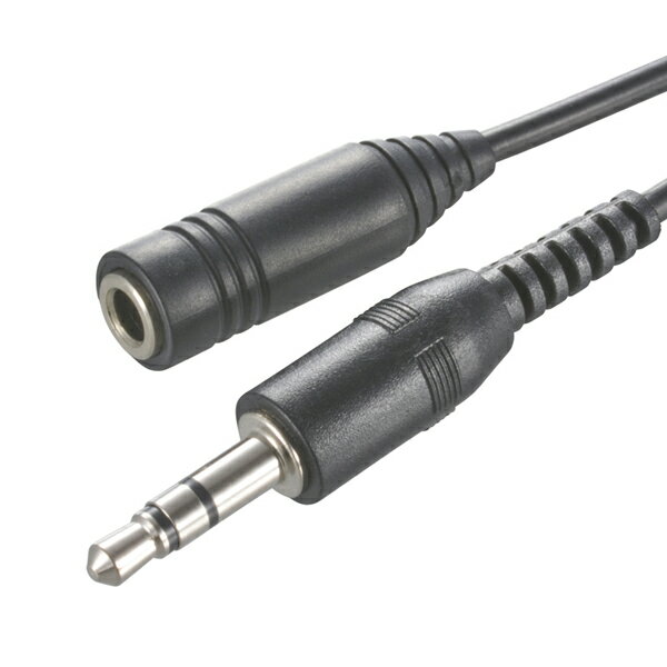 【メール便可】オーム電機 イヤホン延長コード ステレオ音声用 Φ3.5 2m EAR-6517