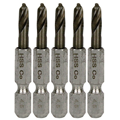 Rakuten - 【メール便可】藤原産業 SK11 六角軸Coステンドリル 極短4.5mm 5pcs