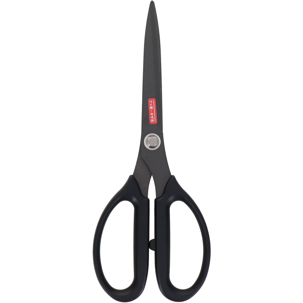 【メール便送料無料】ハートライ工業 クラフトはさみ フッ素コート ギザ刃 全長200mm SHT-200FG