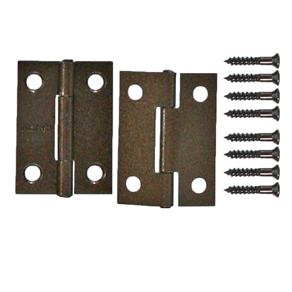 【メール便可】WAKI 和気産業 薄口カラー丁番 32mm ブロンズ VE-018