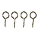 【メール便可】WAKI 和気産業 鉄ニッケル ヒートン #8 25mm 4本入 SH-149