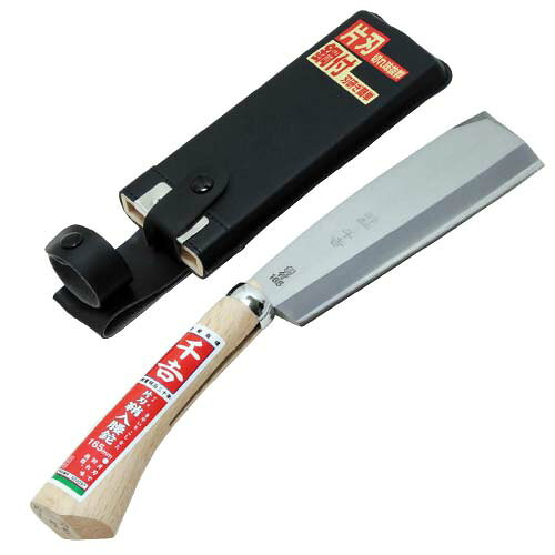 藤原産業 千吉 鞘入腰鉈 片刃 165mm