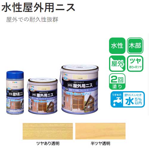アサヒペン 屋外用ニス 水性 300ml