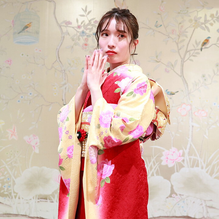 ●こちらの振袖は、レンタル商品です。 ●申し訳ございませんが、ご注文頂いても利用日の予約状況によってはご利用頂けない場合もございます。 ●フリーダイヤルまたはメールで、事前に予約状況をお問い合わせ頂く事も可能です。 ●レンタル商品はご利用日...