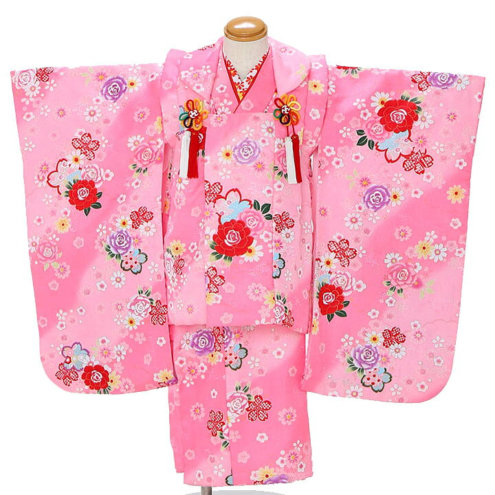 Rakuten - 【レンタル】 七五三 3歳 女の子 着物 フルセット ( MA3305 ) セット 衣装 レンタル 貸衣装 かしいしょう 3歳 三歳 女児 幼児 孫 子供 キッズ 753 753 しちごさん お参り 神社 写真 記念 お祝い 写真映え 写真館 往復送料無料