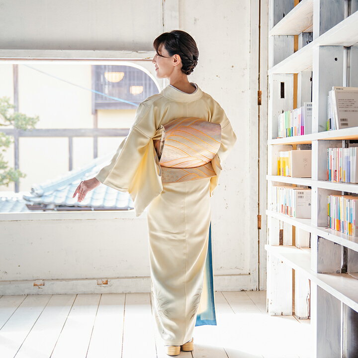 【レンタル】高級正絹 訪問着 フルセットレンタル 訪問着 蒸し栗色 笹 レンタル（HO-MI218）結婚式 列席衣装 訪問着 レンタル 入学式 卒業式 お茶会 パーティー 叔母 親戚 叙勲 式典着物