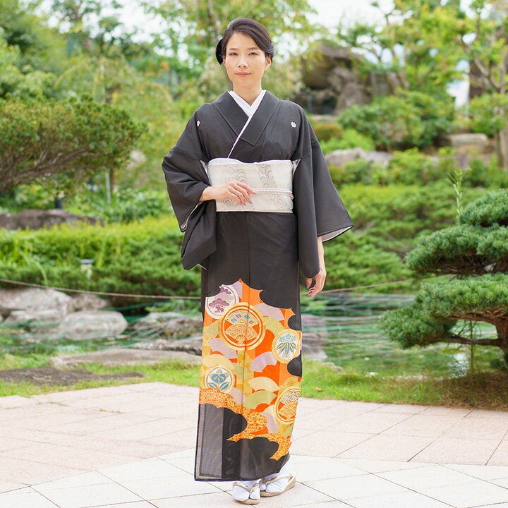 Rakuten - 【レンタル】夏用 着物 絽 留袖 フルセット （TS-042）鎌倉刺繍 涼しい きもの 礼装 衣装 貸衣装 お祝い 夏 結婚式 お茶会 訪問 祝賀会 パーティー 母親 叔母 親族 フォーマル サマーウエディング 薄着 夏着物 夏物 6月 7月 8月 9月