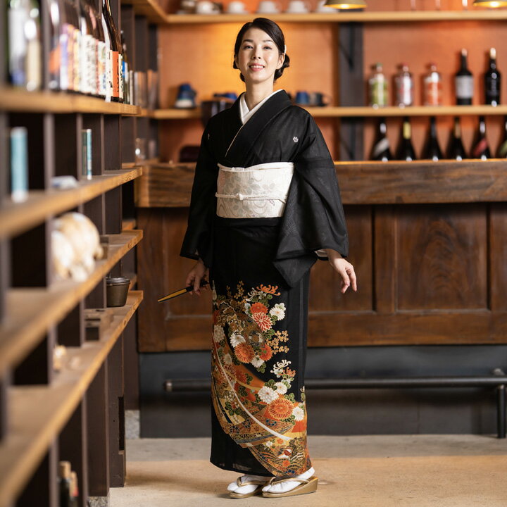 【レンタル】夏用 着物 絽 留袖 フルセット （TS-084）菊 涼しい きもの 礼装 衣装 貸衣装 お祝い 夏 結婚式 お茶会 訪問 祝賀会 パーティー 母親 叔母 親族 フォーマル サマーウエディング 薄着 夏着物 夏物 6月 7月 8月 9月