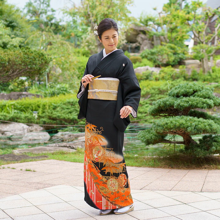 Rakuten - 【留袖 レンタル フルセット】【往復送料無料】高級正絹 留袖 レンタル 鼓 TS-MA412 結婚式 母親 衣装 留袖 レンタル留袖 結婚式母親 親族 留袖 式典 叙勲 留袖 レンタル 安い オシャレ