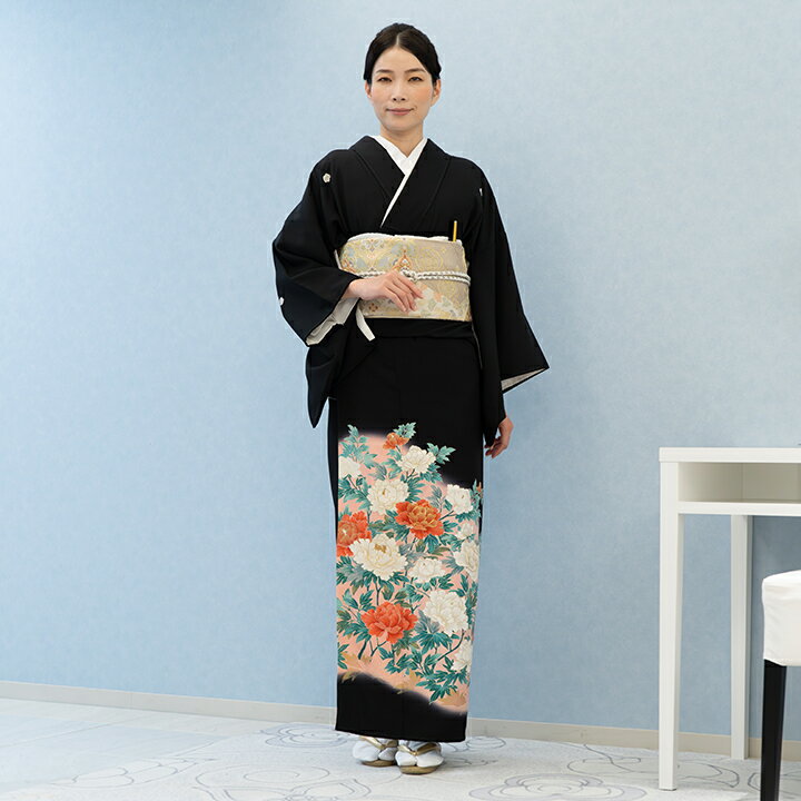 Rakuten - 【留袖 レンタル フルセット】【往復送料無料】高級正絹 留袖 レンタル 牡丹 TS-MI032 結婚式 母親 衣装 留袖 レンタル留袖 結婚式母親 親族 留袖 式典 叙勲 留袖 レンタル 安い オシャレ