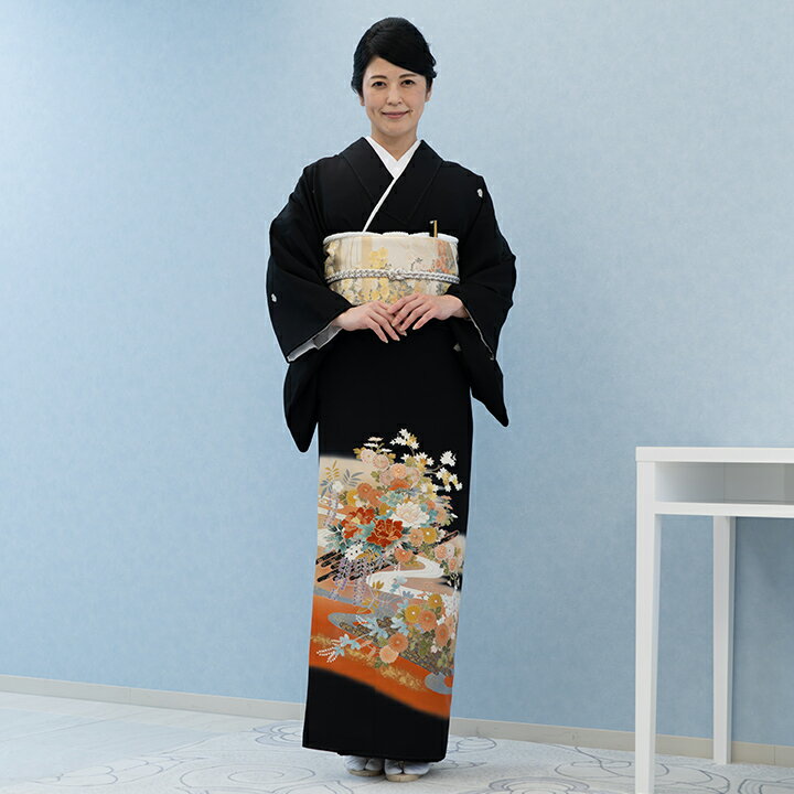 Rakuten - 【留袖 レンタル フルセット】【往復送料無料】高級正絹 留袖 レンタル 花筏文 TS-MI034 結婚式 母親 衣装 留袖 レンタル留袖 結婚式母親 親族 留袖 式典 叙勲 留袖 レンタル 安い オシャレ