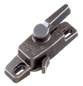 【窓用クレセント錠】　FK-42L【左】　【三協アルミ】【窓　鍵】【窓用補助錠】【サッシ錠】【シルバー色】