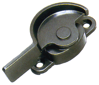 こちらの商品は窓の補助錠「クレセント錠」です。このクレセント錠タイプは右用・左用の区別があります。