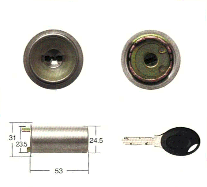 乐天商城 - MIWA PRシリンダー　PMKタイプ　蓄光カバー【FSMCY-222】【取替用シリンダー】【美和】【ミワ】