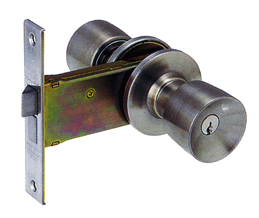 【玄関　鍵】理研　玄関錠　バックセット100mm【ドアノブ】【FSGB-35】【交換用・取付用】