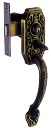 【玄関 鍵】三協立山アルミ 装飾玄関錠 バックセット64mm 【ドアノブ】【FSGB-50】【交換用・取付用】【サムラッチ】