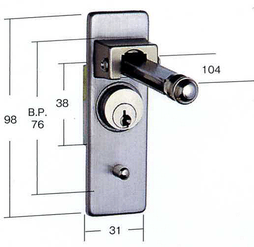 乐天商城 - 【キャビネット錠】CR-3　一般用　差し込栓錠【交換取替用】【事務機】【ロッカー】