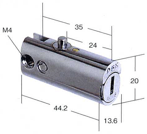 【キャビネット錠】CR-7　DSK用【交換取替用】【事務機】【ロッカー】